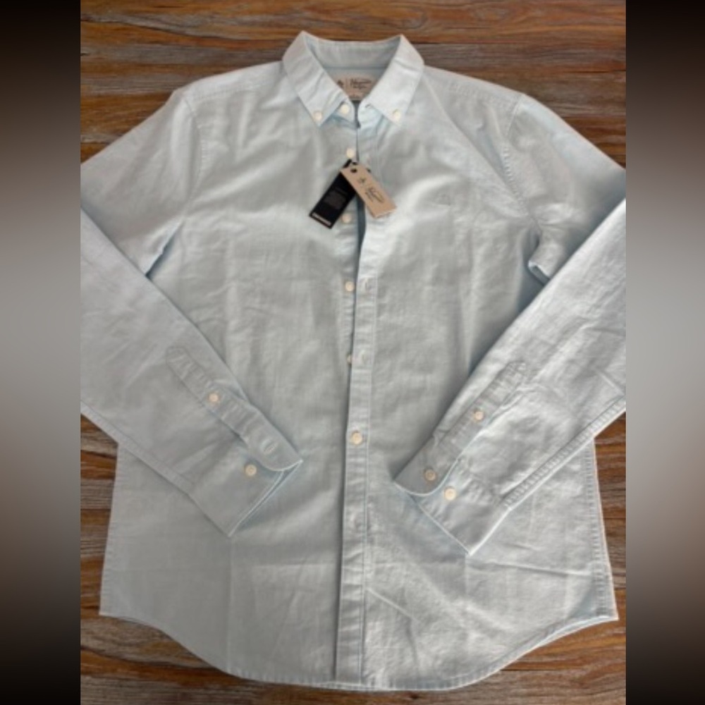 Penquin Men’s Button Up Size Medium Long Sleeve Light Blue NWTGS